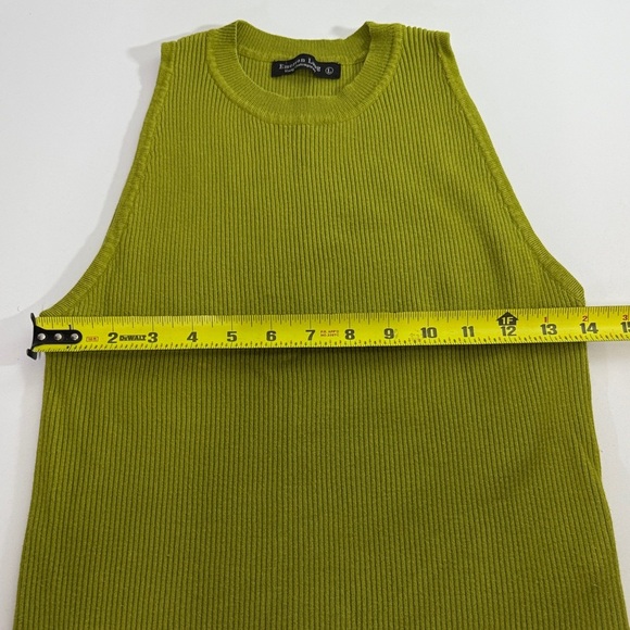 Emerson Lang Vibrant Lime Sleeveless Knit Top - Picture 5 of 6